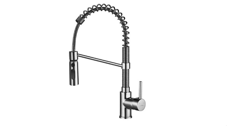 augstais virtuves maisītājs ar atsperi Serpen, hromēts